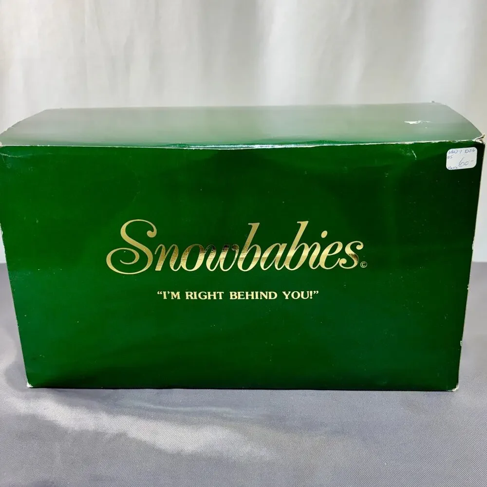 Dept 56 Snowbabies I'm Right Behind You Figurine Sculpture 68527 Original Box